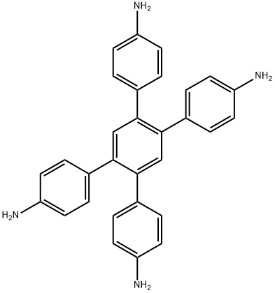 4',5'-bis(4-aminophenyl)-[1,1':2',1''-terphenyl]-4,4''-diamine Struktur