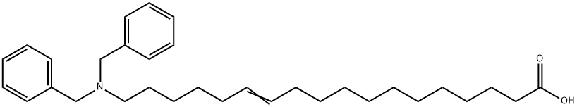 18-(Dibenzylamino)-12-octadecenoic acid Struktur