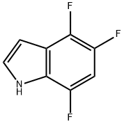 1H-Indole, 4,5,7-trifluoro- Struktur