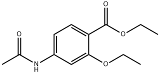 Benzoic acid, 4-(acetylamino)-2-ethoxy-, ethyl ester Struktur