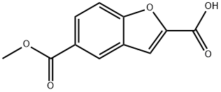 2,5-Benzofurandicarboxylic acid, 5-methyl ester Struktur