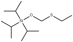 Silane, [(ethylthio)methoxy]tris(1-methylethyl)- Struktur