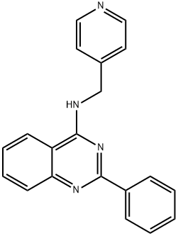 4-Quinazolinamine, 2-phenyl-N-(4-pyridinylmethyl)- Struktur