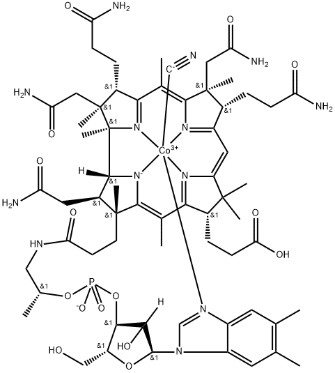 Vitamin B12 e-Monocarboxylic Acid Struktur