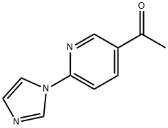 Ethanone, 1-[6-(1H-imidazol-1-yl)-3-pyridinyl]- Struktur