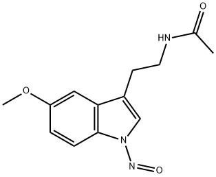 Acetamide, N-[2-(5-methoxy-1-nitroso-1H-indol-3-yl)ethyl]- Struktur