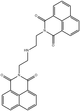 1H-Benz[de]isoquinoline-1,3(2H)-dione, 2,2'-(iminodi-2,1-ethanediyl)bis- Struktur