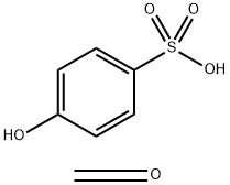 Benzenesulfonic acid, 4-hydroxy-, polymer with formaldehyde Struktur