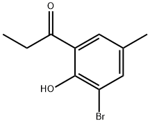 1-(3-Bromo-2-hydroxy-5-methylphenyl)-1-propanone Struktur