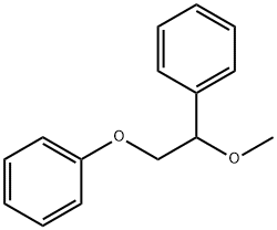 Benzene, (1-methoxy-2-phenoxyethyl)- Struktur