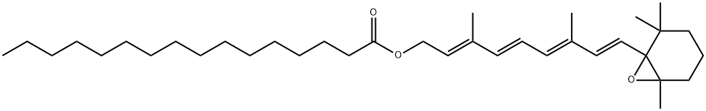 5,6 Epoxy Vitamin A Palmitate Struktur