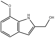 1H-Indole-2-methanol, 7-methoxy- Struktur