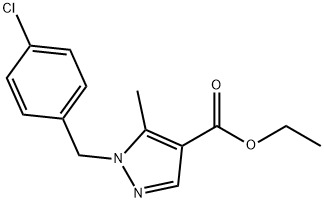 JR-13592, Ethyl 1-(4-chlorobenzyl)-5-methyl-1H-pyrazole-4-carboxylate, 97% Struktur