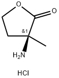 2(3H)-Furanone, 3-aminodihydro-3-methyl-, hydrochloride (1:1), (3S)- Struktur