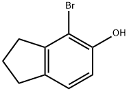 1H-Inden-5-ol, 4-bromo-2,3-dihydro- Struktur