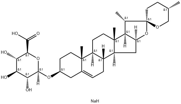 Diosgenin-3-O-Β-D-glucuronide Struktur