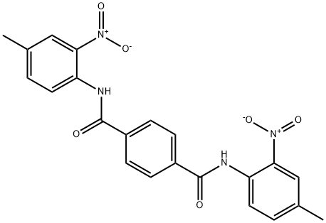 1-N,4-N-bis(4-methyl-2-nitrophenyl)benzene-1,4-dicarboxamide Struktur