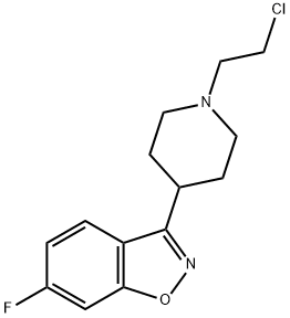 3-(1-(2-chloroethyl)piperidin-4-yl)-6-fluorobenzo[d]isoxazole Struktur