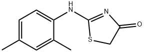 2-[(2,4-dimethylphenyl)amino]-4,5-dihydro-1,3-thiazol-4-one Struktur