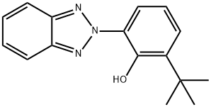 Phenol, 2-(2H-benzotriazol-2-yl)-6-(1,1-dimethylethyl)- Struktur