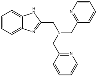 1H-Benzimidazole-2-methanamine, N,N-bis(2-pyridinylmethyl)- Struktur