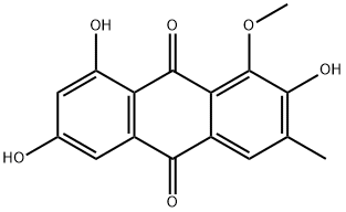 2-hydroxyl emodin-1-methyl ether Struktur