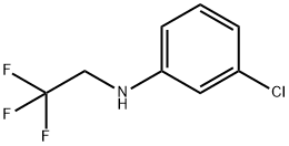 Benzenamine, 3-chloro-N-(2,2,2-trifluoroethyl)- Struktur