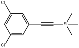 Benzene, 1,3-dichloro-5-[2-(trimethylsilyl)ethynyl]- Struktur