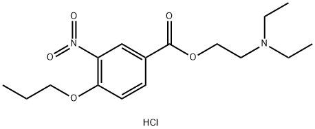 2-(Diethylamino)ethyl 3-Nitro-4-propoxybenzoate Hydrochloride Struktur