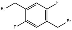 1,4-bis(bromomethyl)-2,5-difluorobenzene Struktur