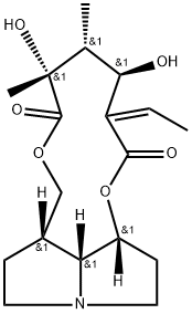 (1S,14R)-1,2-Dihydro-12,14α-dihydroxysenecionan-11,16-dione Struktur