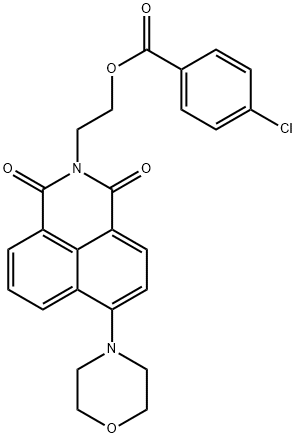 Benzoic acid, 4-chloro-, 2-[6-(4-morpholinyl)-1,3-dioxo-1H-benz[de]isoquinolin-2(3H)-yl]ethyl ester|