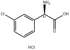 D-(-)-α-AMino-3-chlorophenylacetyl chloride (hydrochloride) Struktur