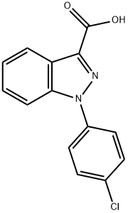 1H-Indazole-3-carboxylic acid, 1-(4-chlorophenyl)- Struktur