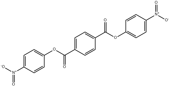 1,4-Benzenedicarboxylic acid, 1,4-bis(4-nitrophenyl) ester Struktur