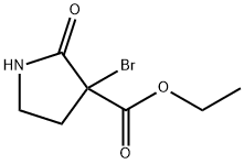 ethyl 3-bromo-2-oxopyrrolidine-3-carboxylate Struktur