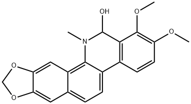 [1,3]Benzodioxolo[5,6-c]phenanthridin-13-ol, 12,13-dihydro-1,2-dimethoxy-12-methyl- Struktur