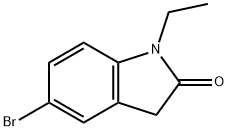 2H-Indol-2-one, 5-bromo-1-ethyl-1,3-dihydro- Struktur