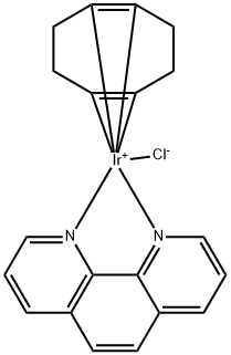 Chloro(1,5-cyclooctadiene)(1,10-phenanthroline)iridium(I) THF adduct, min. 98% Struktur