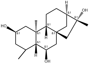 2,6,16-Kauranetriol Struktur