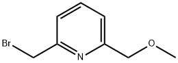 2-(Bromomethyl)-6-(methoxymethyl)pyridine Struktur