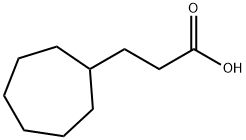 Cycloheptanepropanoic acid Struktur