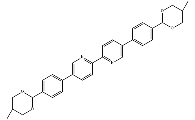 2,2'-Bipyridine, 5,5'-bis[4-(5,5-dimethyl-1,3-dioxan-2-yl)phenyl]- Struktur