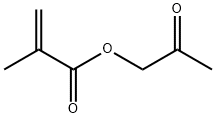 2-Propenoic acid, 2-methyl-, 2-oxopropyl ester Struktur