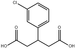 Pentanedioic acid, 3-(3-chlorophenyl)- Struktur