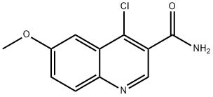 3-Quinolinecarboxamide, 4-chloro-6-methoxy- Struktur