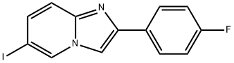 Imidazo[1,2-a]pyridine, 2-(4-fluorophenyl)-6-iodo-