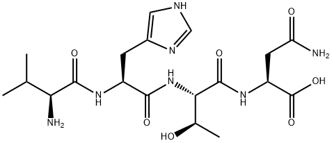 L-Asparagine, L-valyl-L-histidyl-L-threonyl- (9CI) Struktur