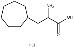 2-amino-3-cycloheptylpropanoic acid hydrochloride Struktur