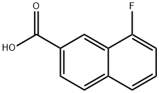 2-Naphthalenecarboxylic acid, 8-fluoro- Struktur